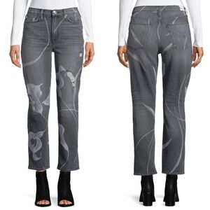 Hudson NWT Zooey High Rise Noir Bloom‎ Jeans